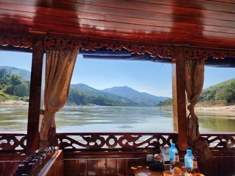 View from our Slow Boat Cruise on Mekong River