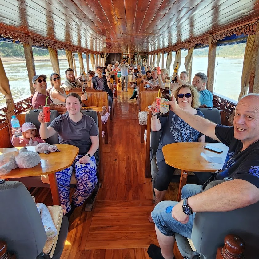 slow boat cruise the Mekong River